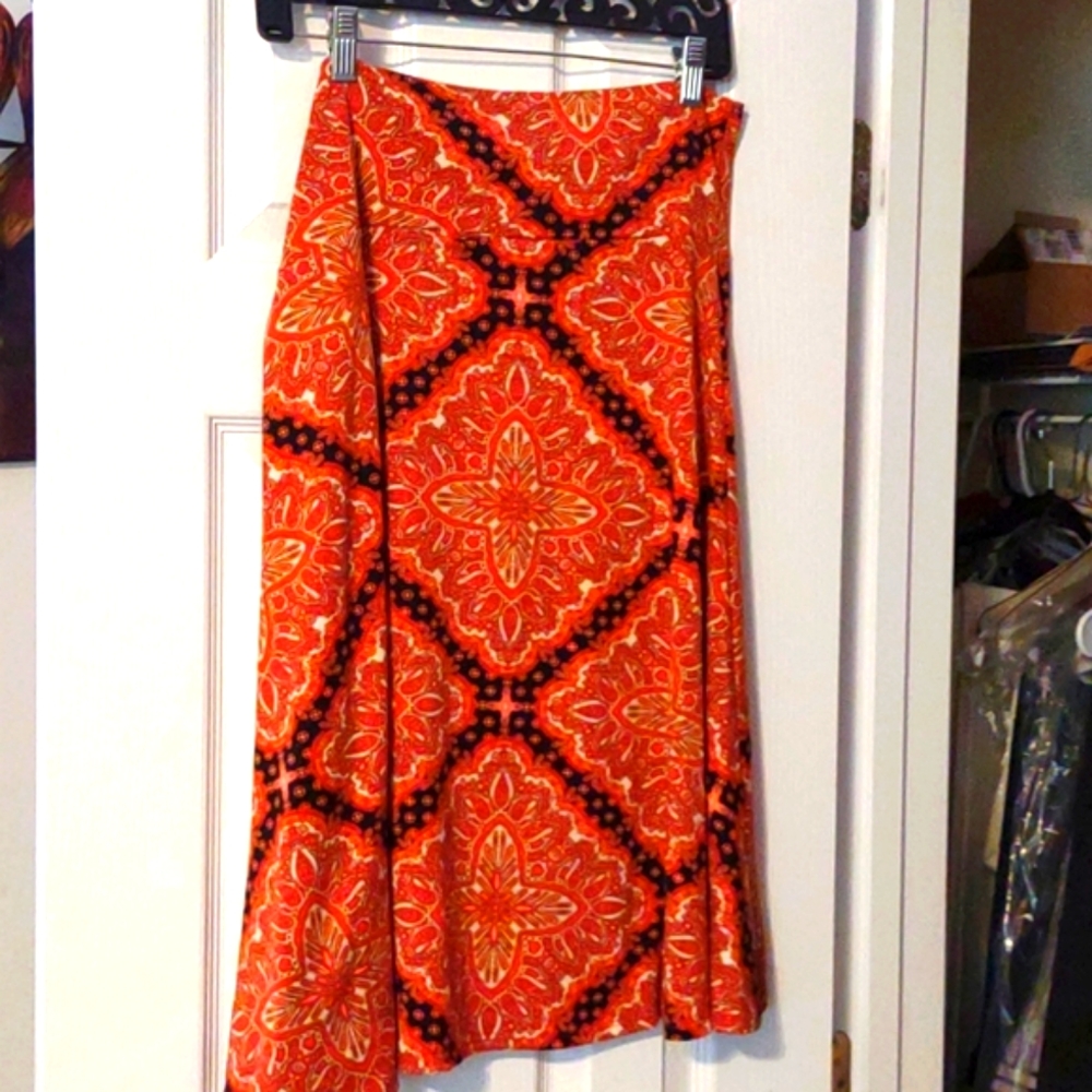 Bright Color Cotton Skirt~ Pull On ~ Wear Waistband Up or Down